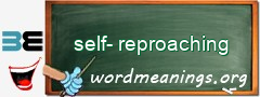 WordMeaning blackboard for self-reproaching